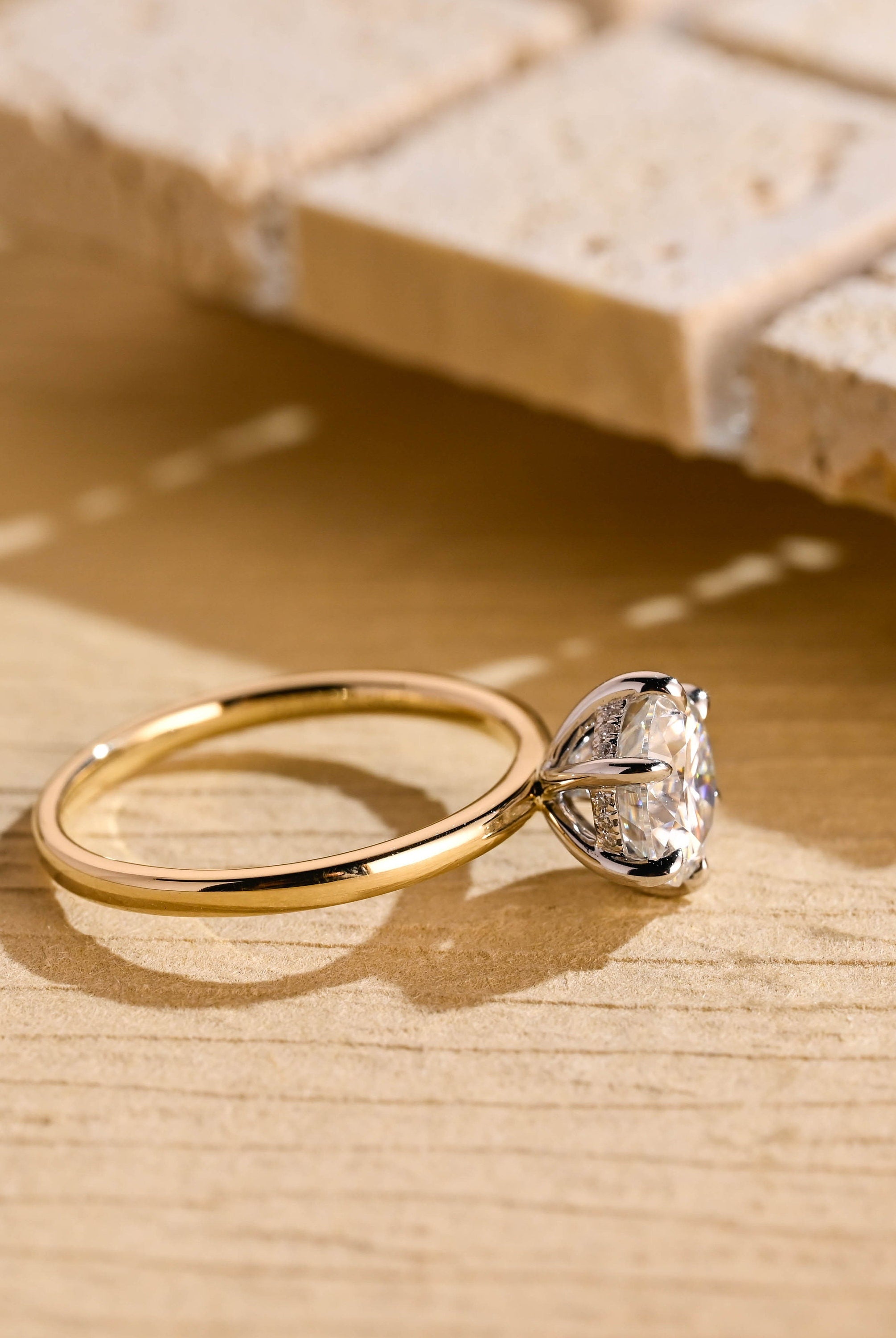 Solitaire Moissanite Ring
