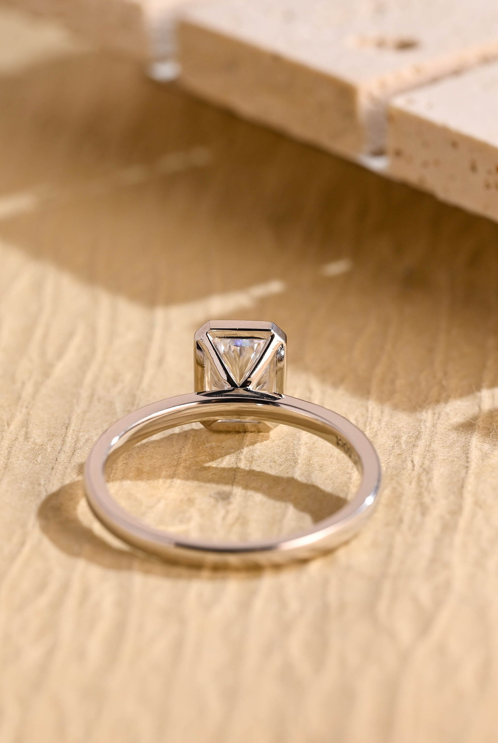 Radiant Moissanite Ring