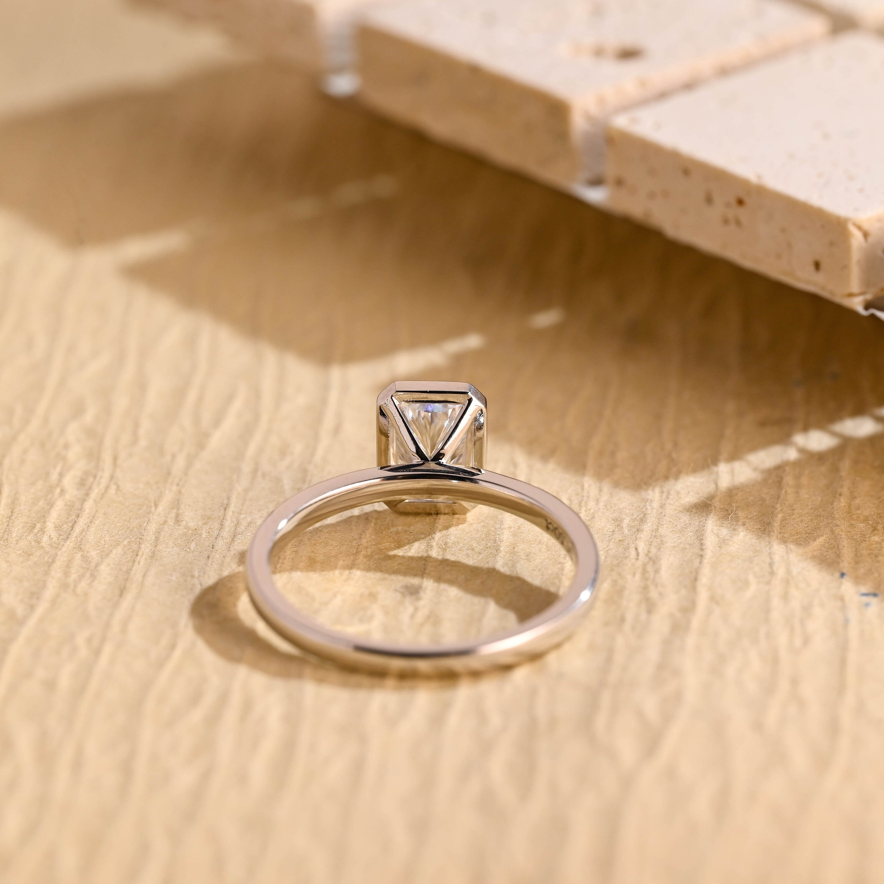 Radiant Moissanite Ring