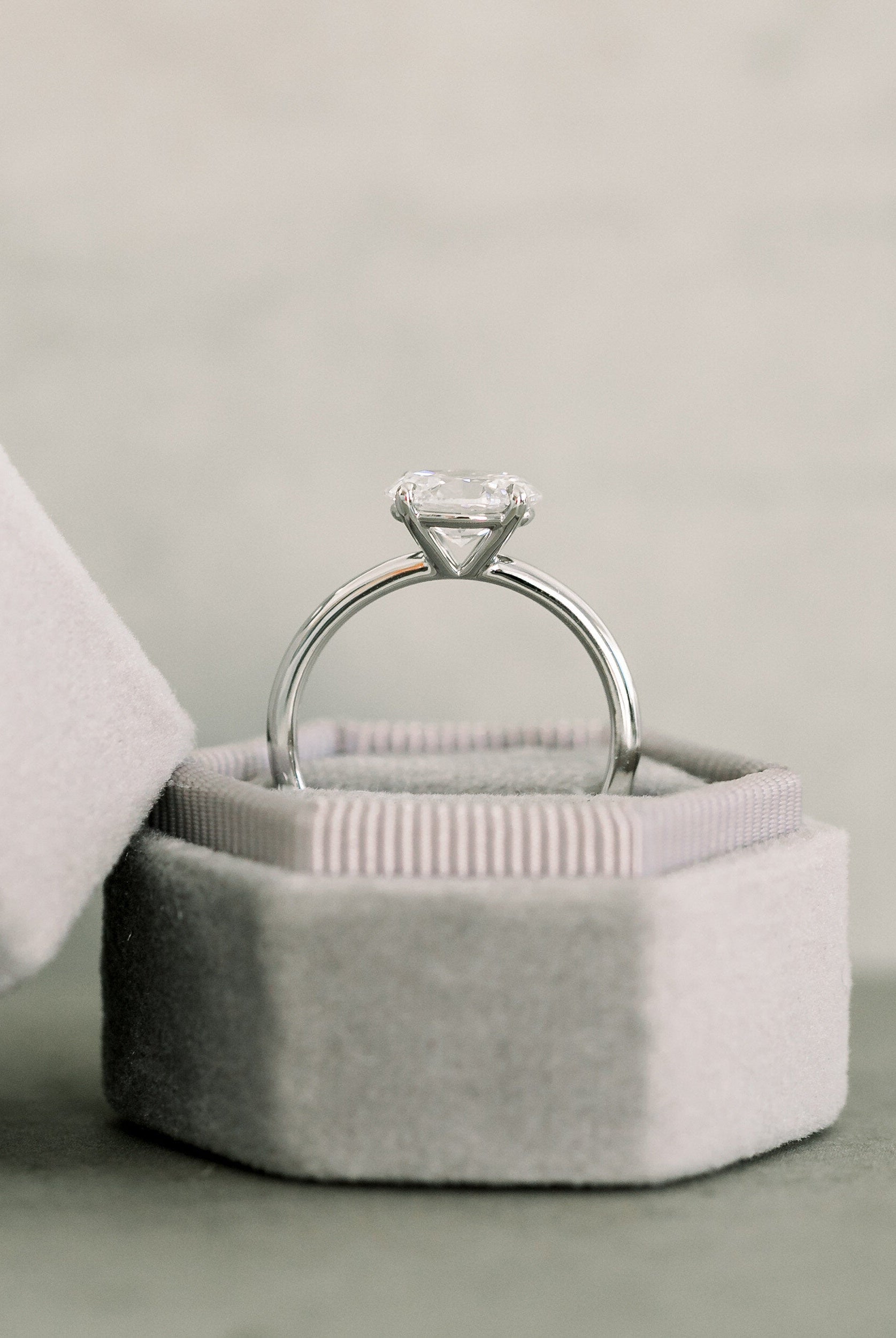 Oval Cut Moissanite Ring