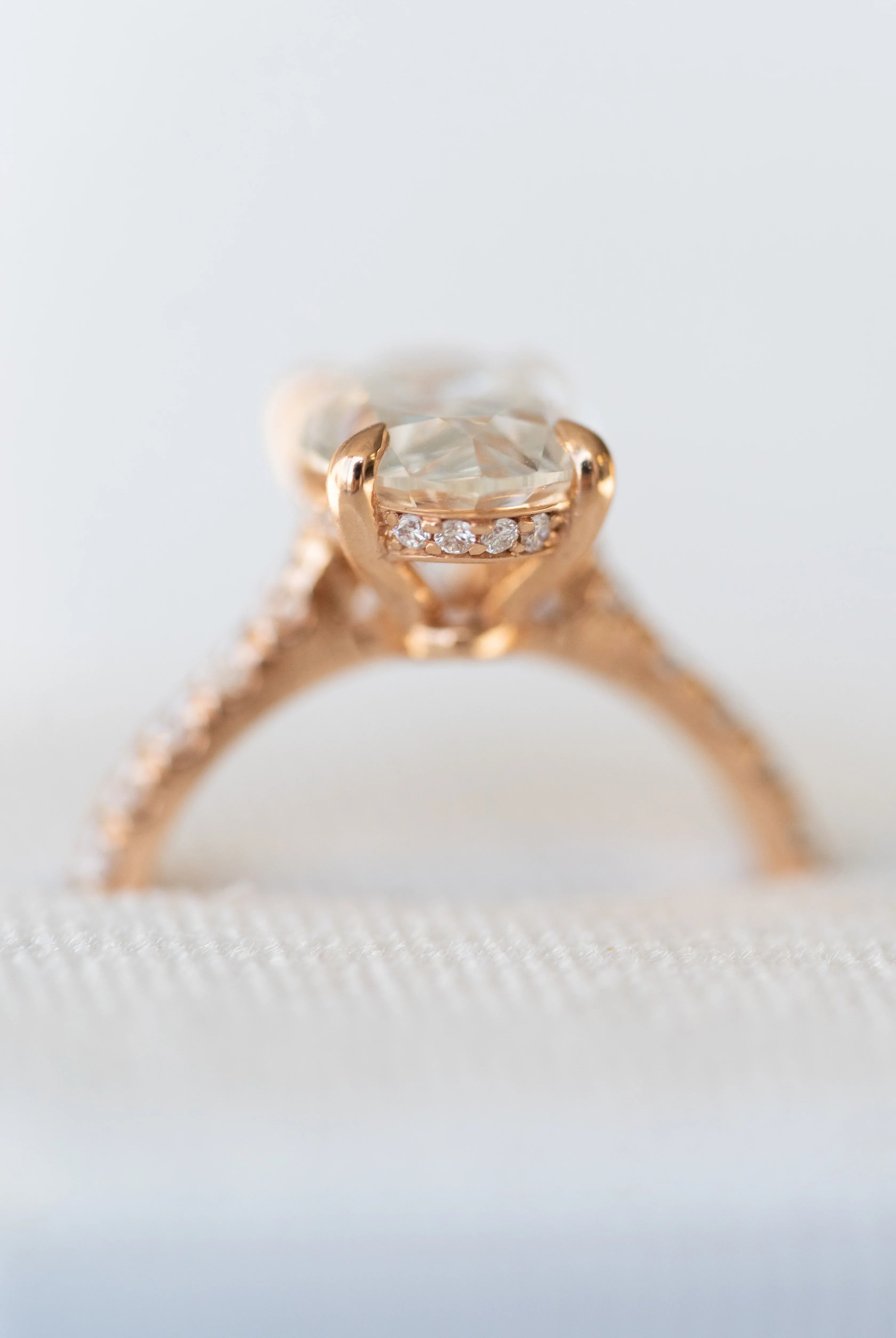 Oval Pave Engagement Ring