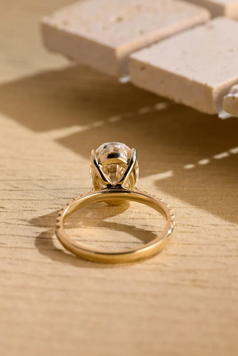 Hidden Halo Engagement Ring