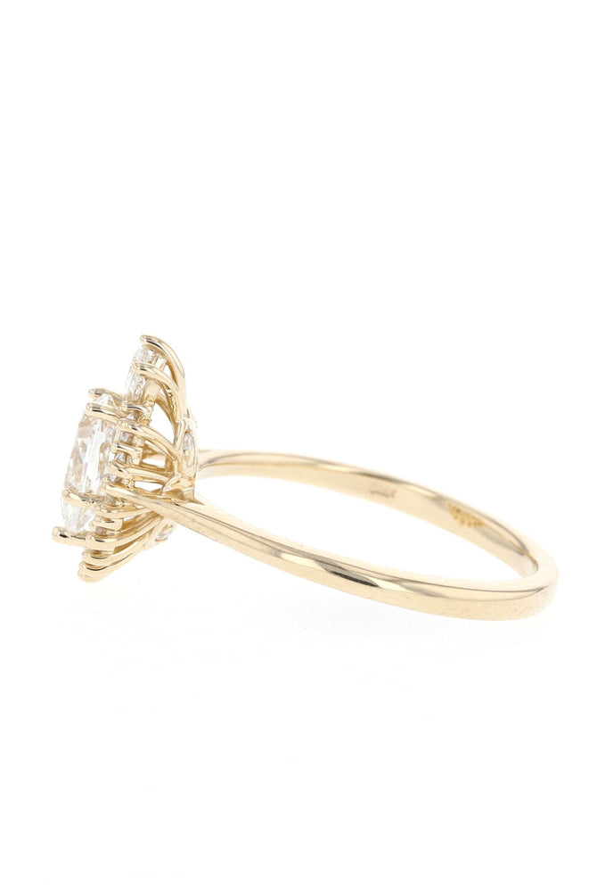 Cluster Moissanite Ring