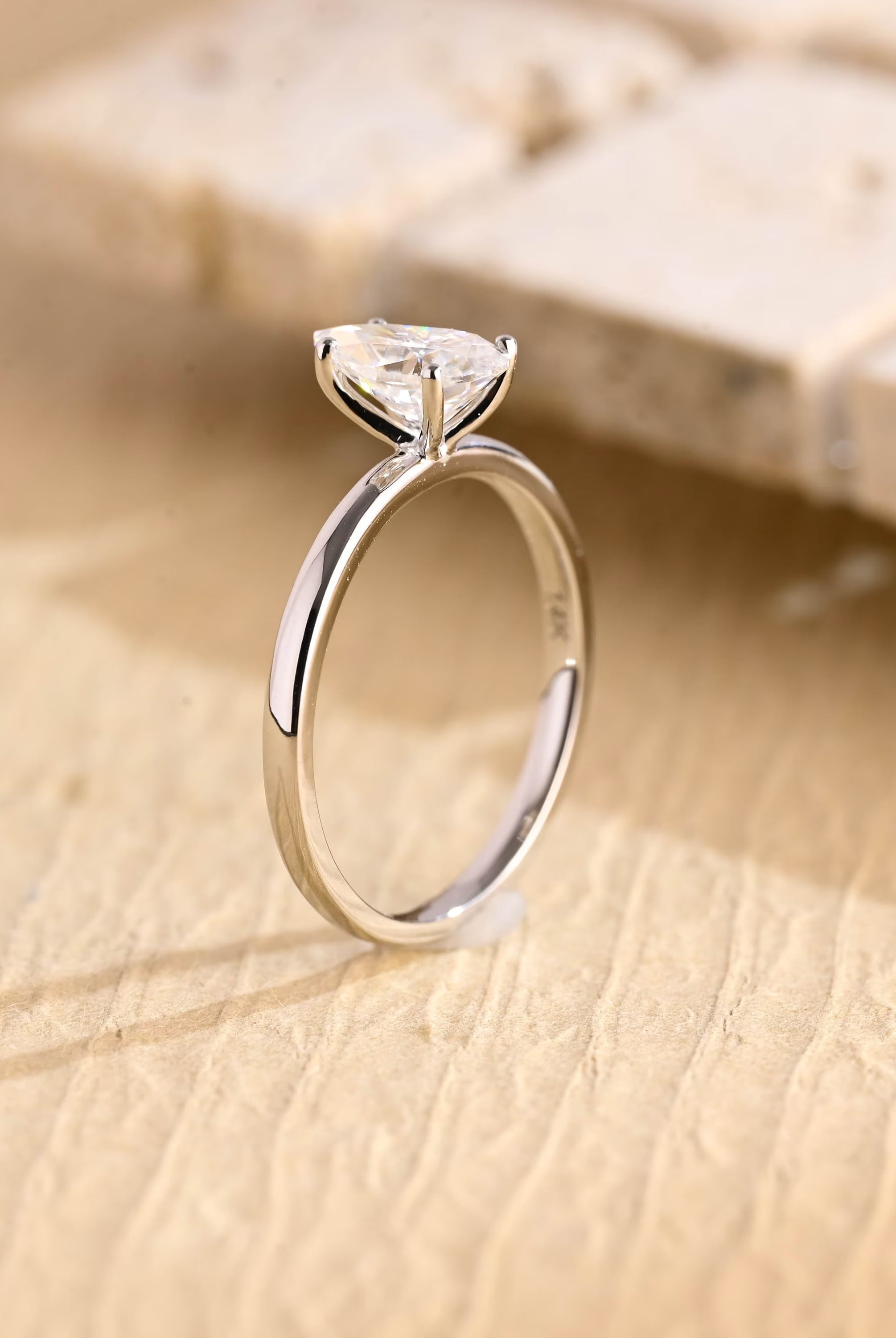 Pear Shape Engagement Ring