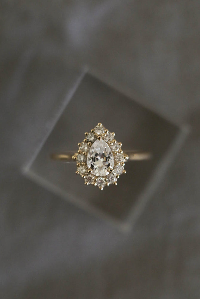Halo Moissanite Ring