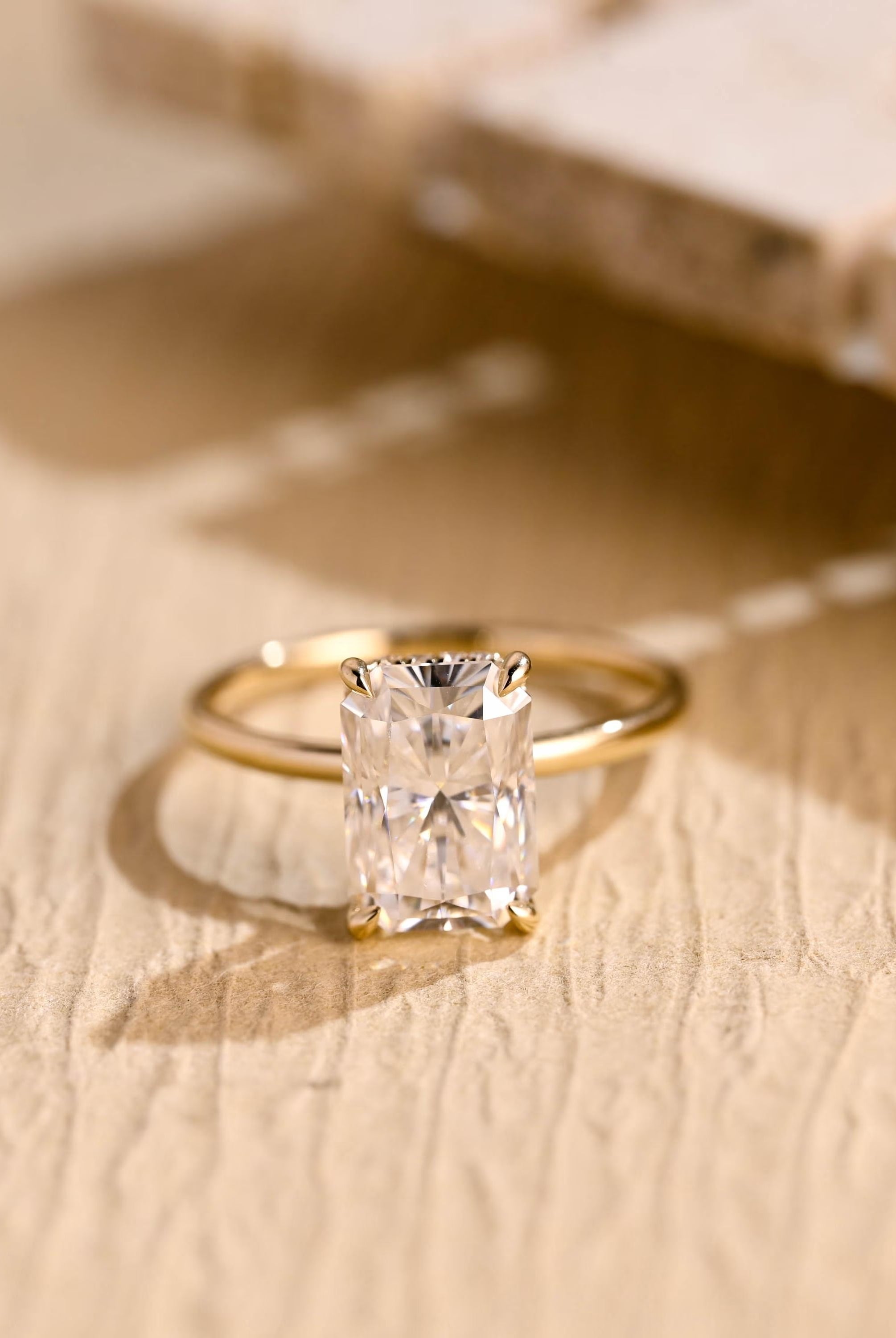 Radiant Hidden Halo Ring
