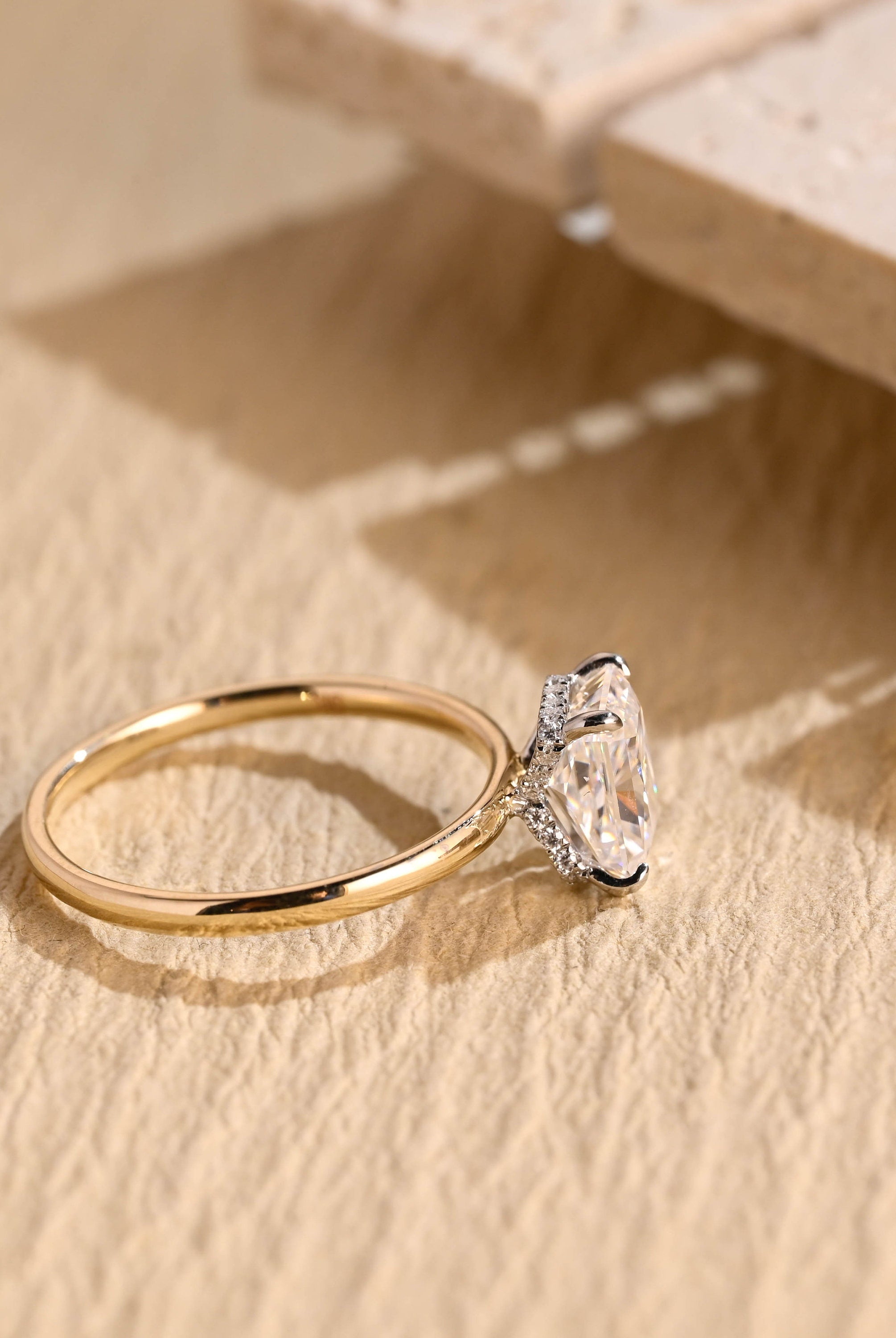 Radiant Diamond Moissanite Ring