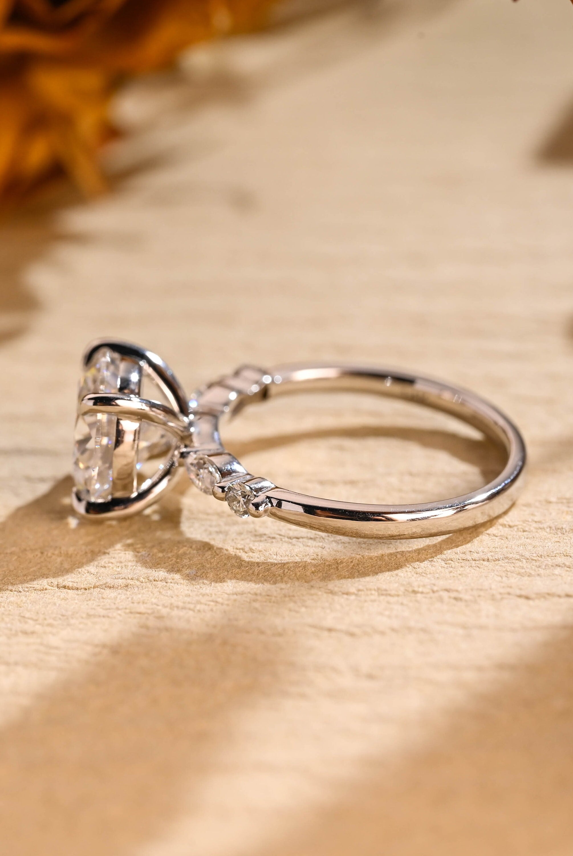 Pavé Moissanite Ring