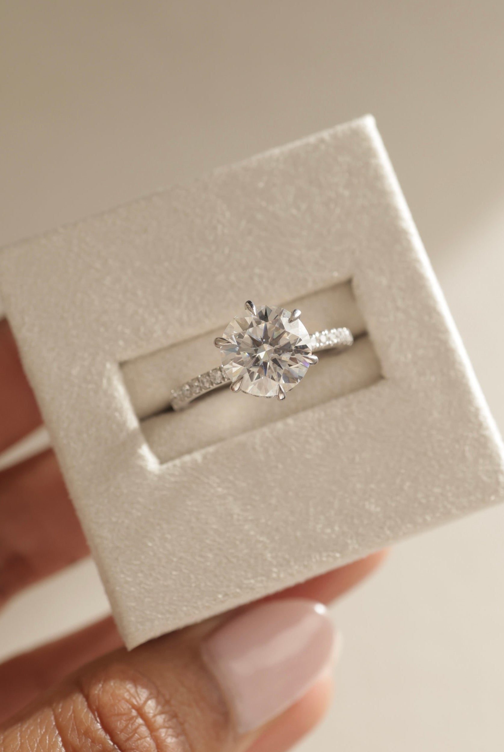 Moissanite Pave Band Ring
