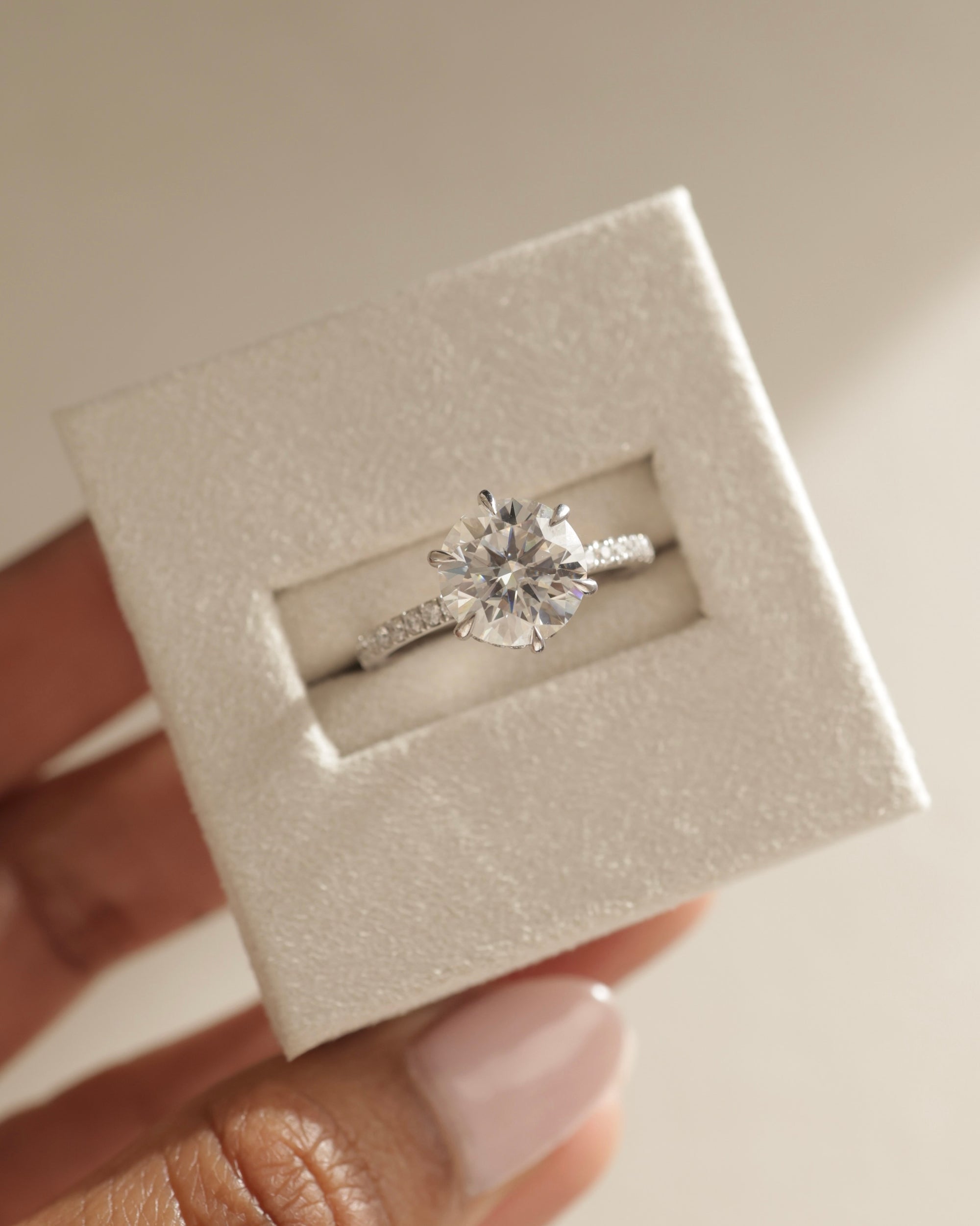 Moissanite Pave Band Ring
