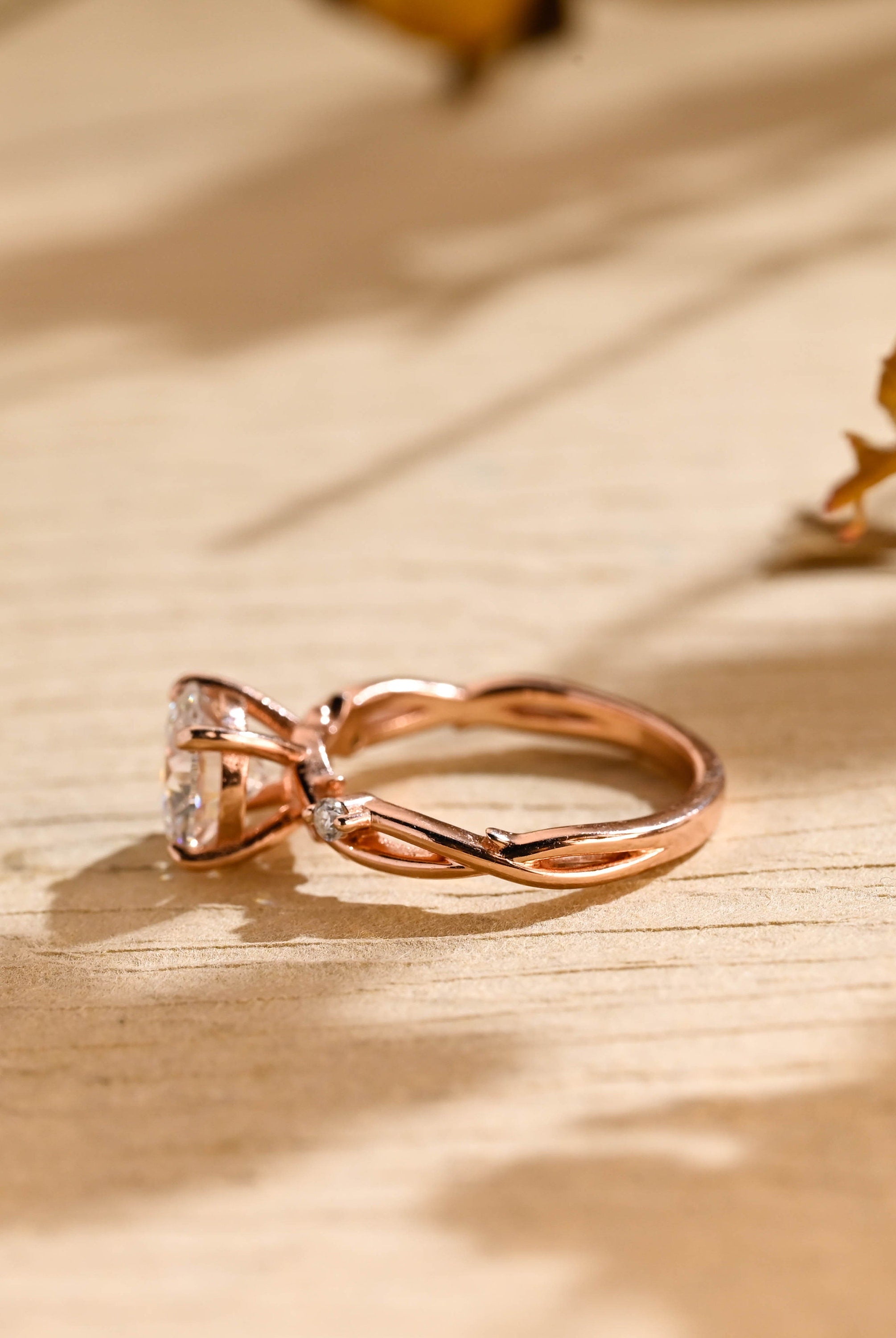 Nature Inspired Moissanite Ring