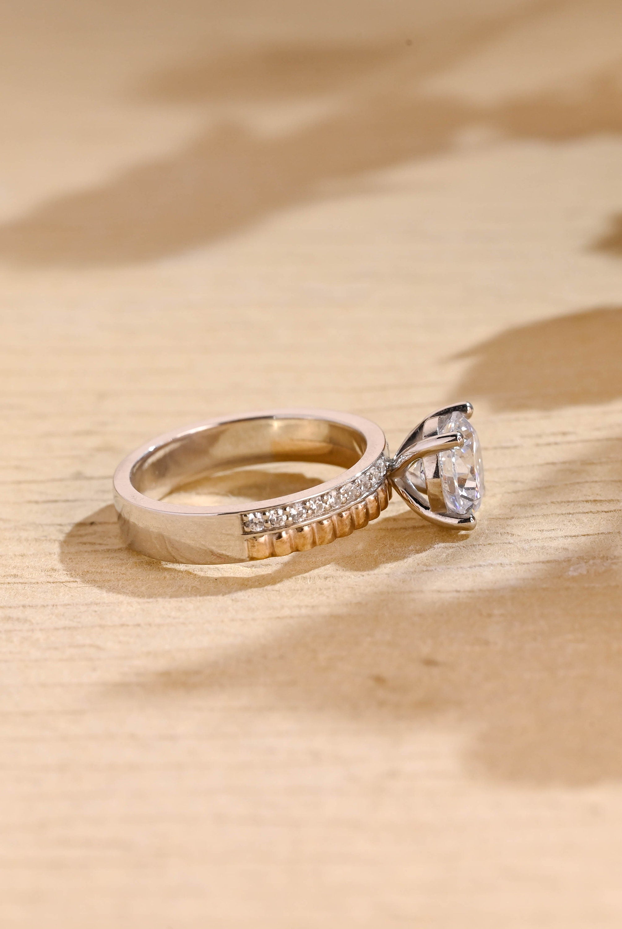 Shop Pavé Moissanite Engagement Rings USA