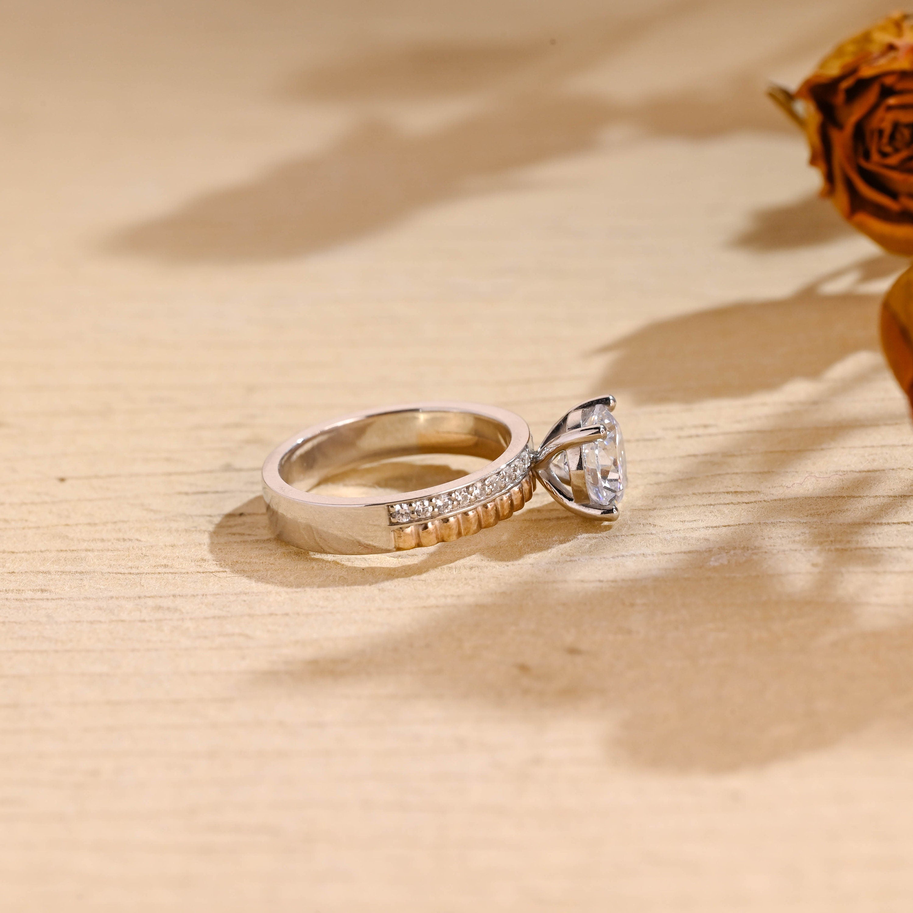 Shop Pavé Moissanite Engagement Rings USA