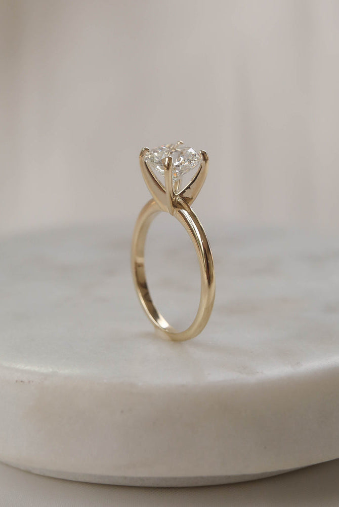 Custom Moissanite Engagement Ring