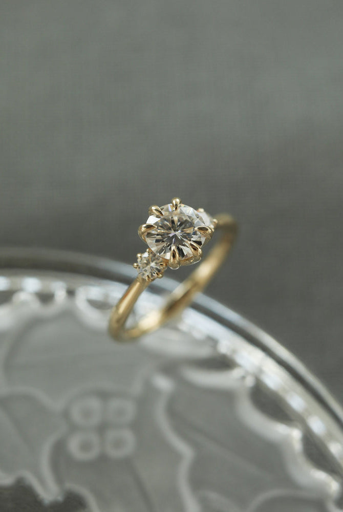 Round Three Stone Ring