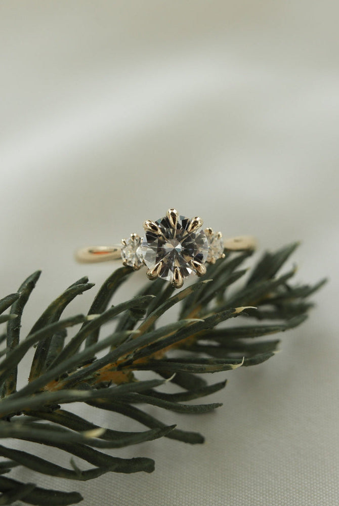 Round Three Stone Ring