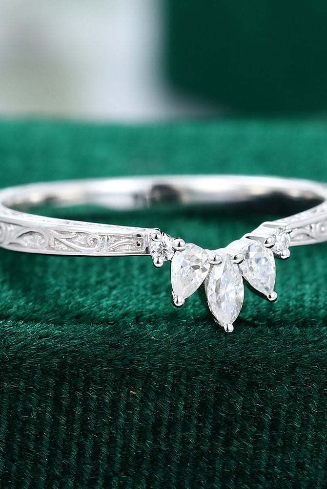 0-19-ct-round-marquise-pear-moissanite-curved-wedding-band