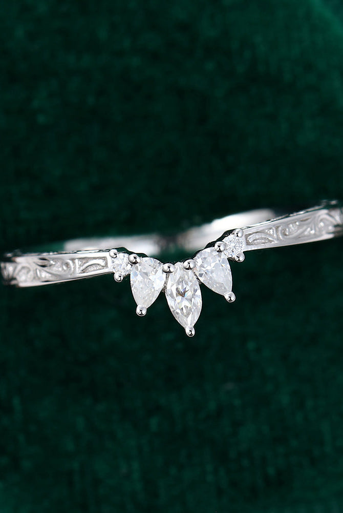 0-19-ct-round-marquise-pear-moissanite-curved-wedding-band