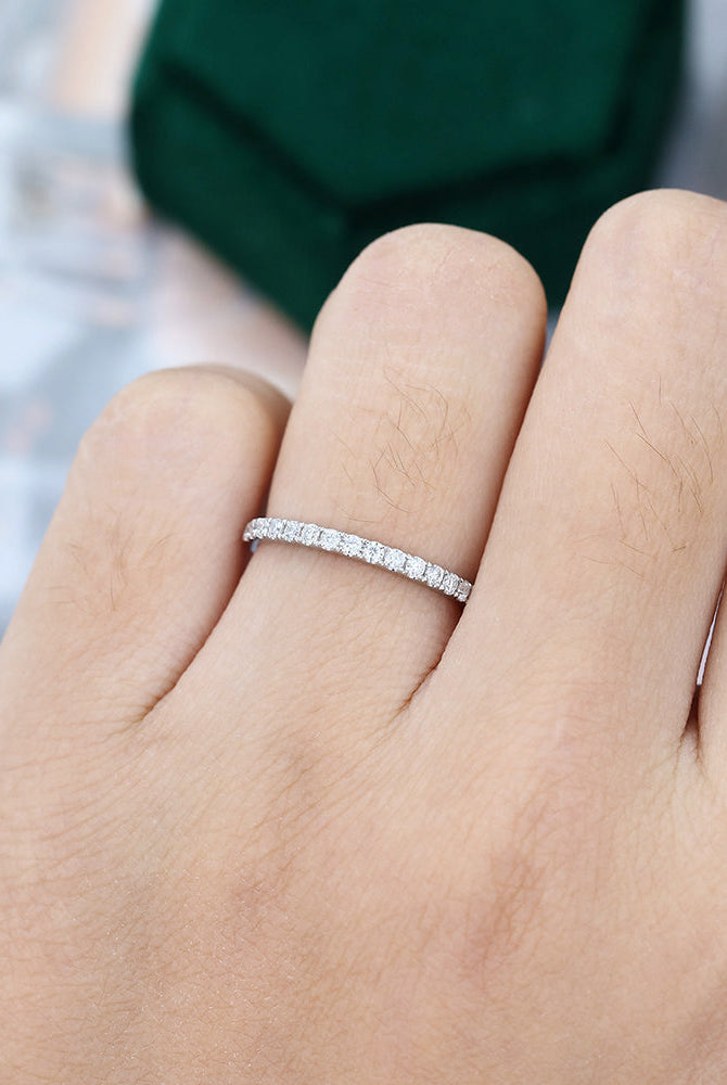 round-moissanite-half-eternity-wedding-band
