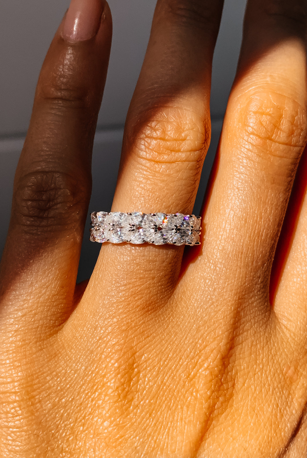 marquise-shaped-moissanite-wedding-band