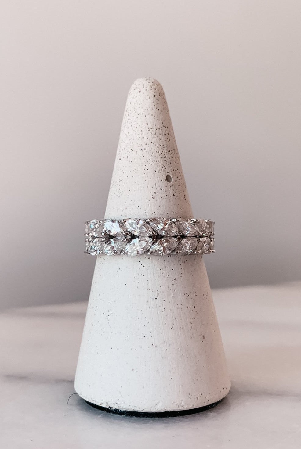marquise-shaped-moissanite-wedding-band