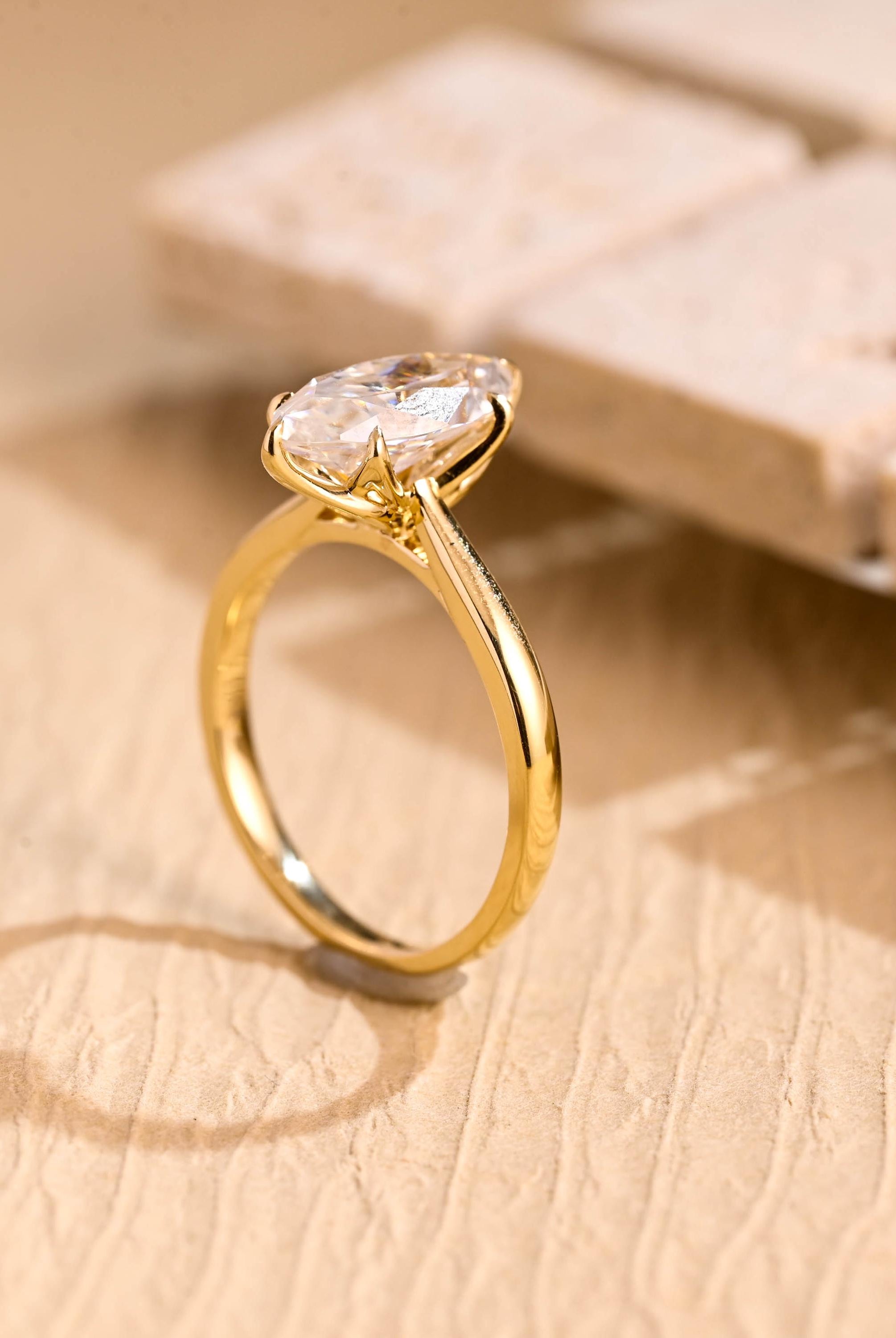 Luxury Moissanite Engagement Ring