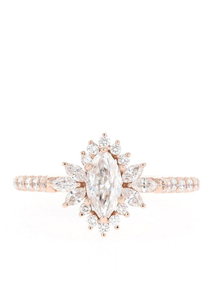 1 Carat Moissanite Engagement Ring