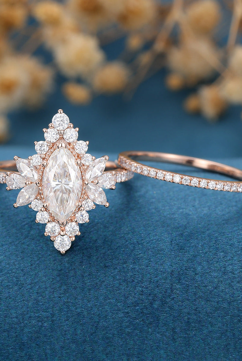 0-90-ct-marquise-shaped-moissanite-cluster-bridal-set-1