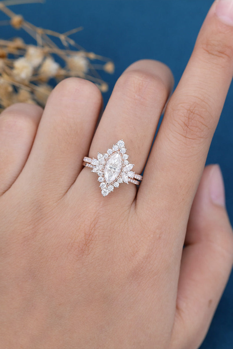 0-90-ct-marquise-shaped-moissanite-cluster-bridal-set-1