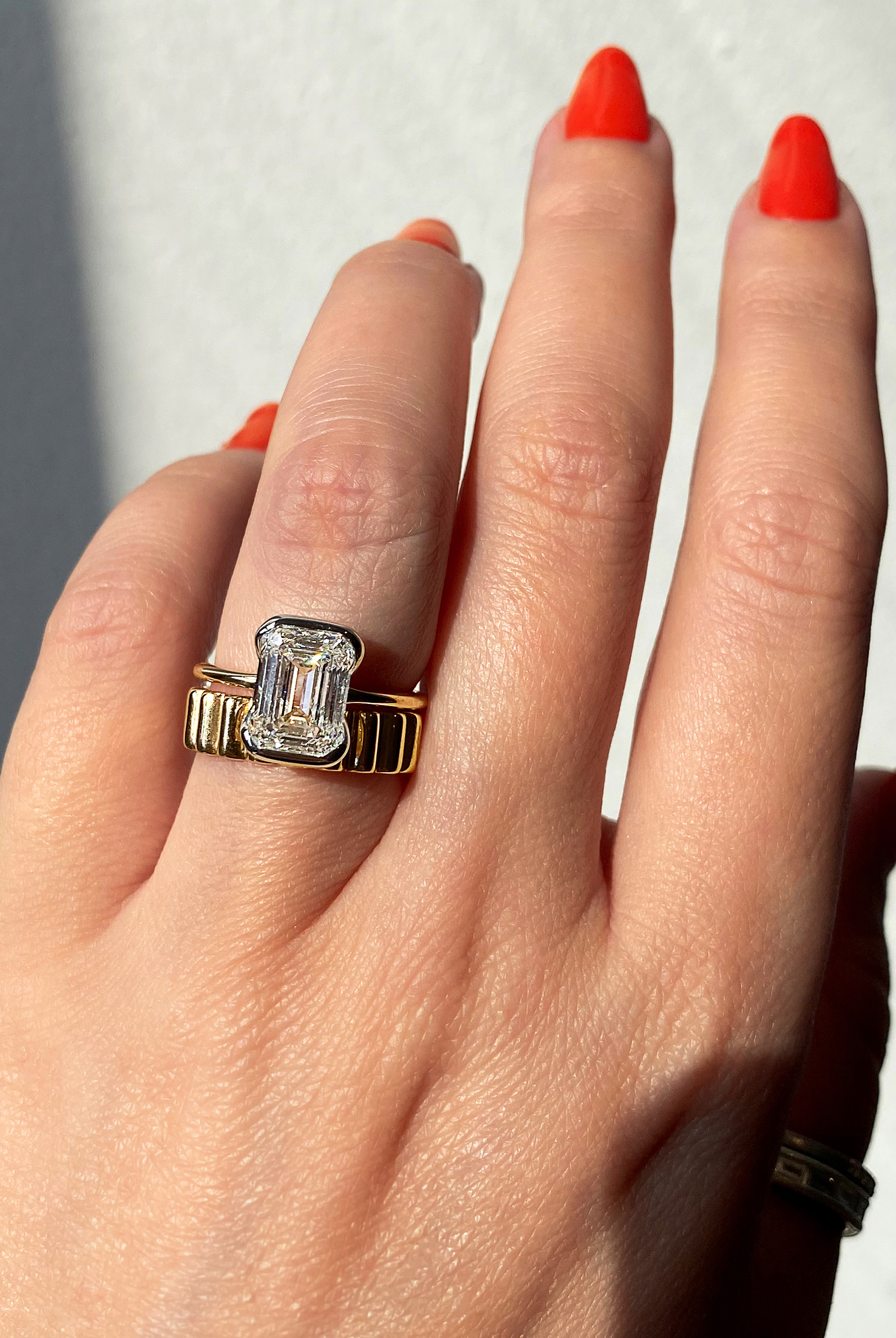 moissanite jewelry with lab-grown opal for sale