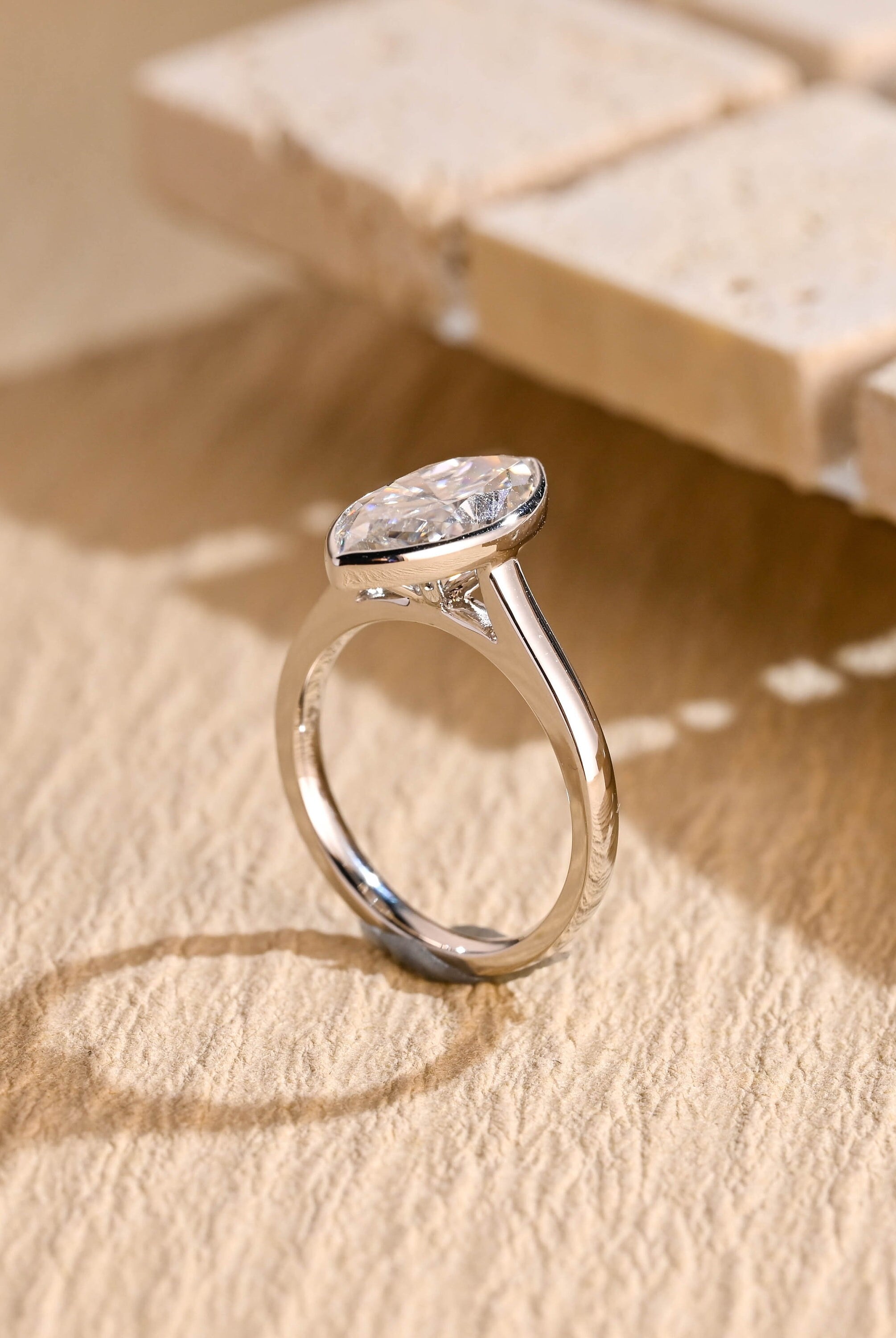 Luxury Moissanite Engagement Ring