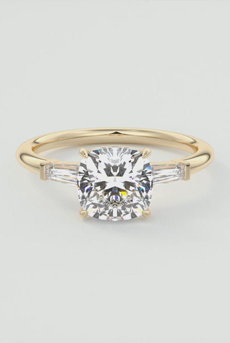 Cushion Cut Solitaire Ring