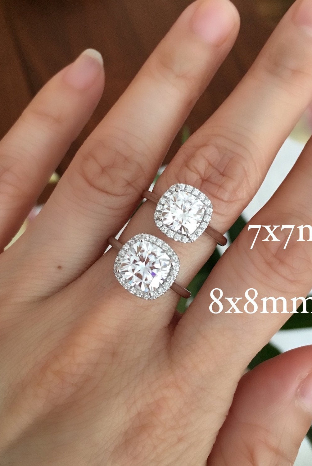 Cushion Cut Bridal Ring