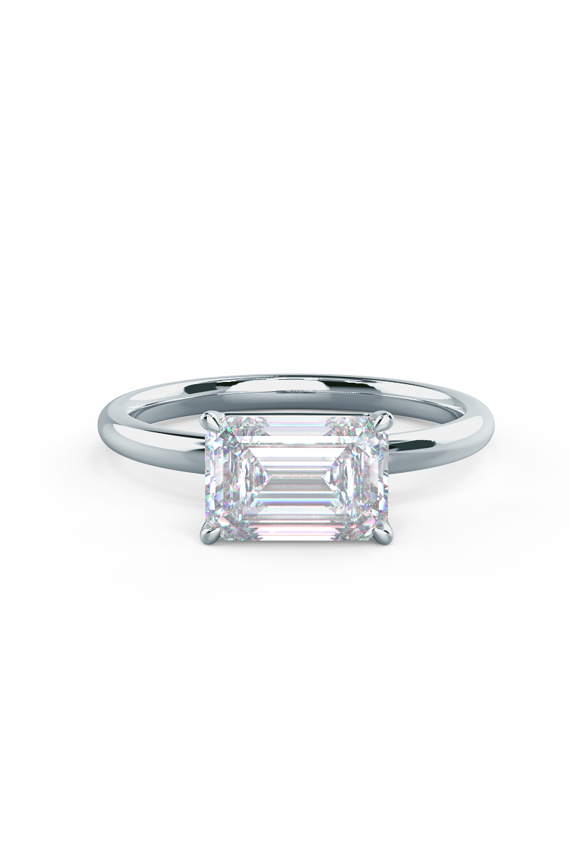 Emerald Diamond Alternative Ring