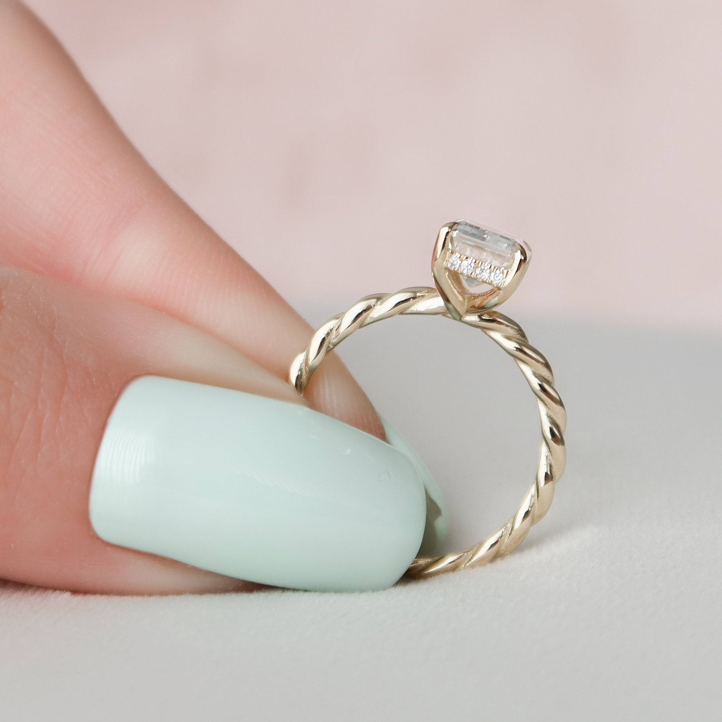 Emerald Bridal Ring