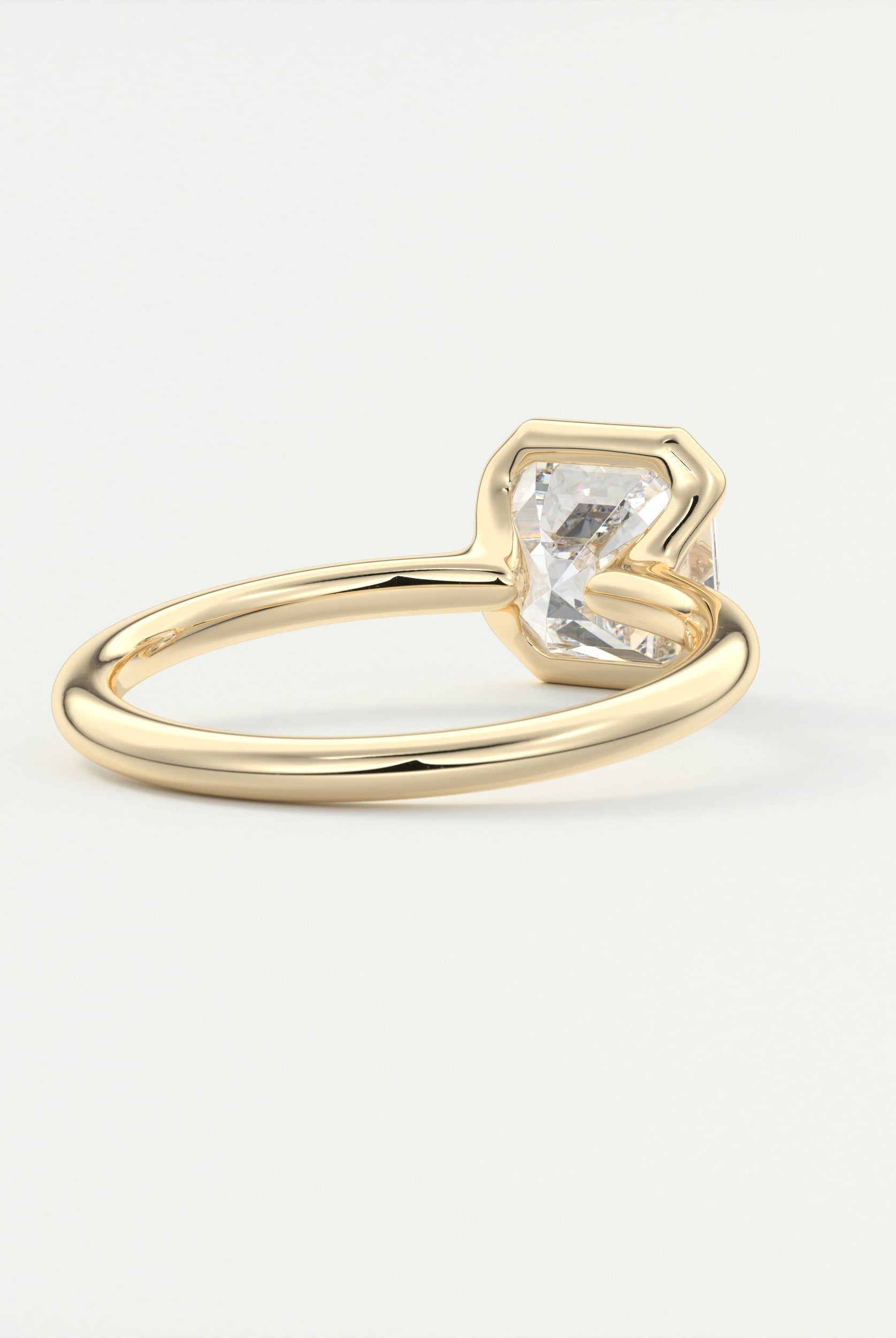 Square Cut Moissanite Ring