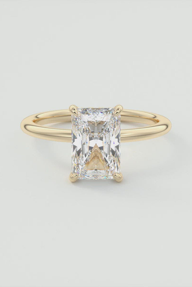 Solitaire Moissanite Ring for Women