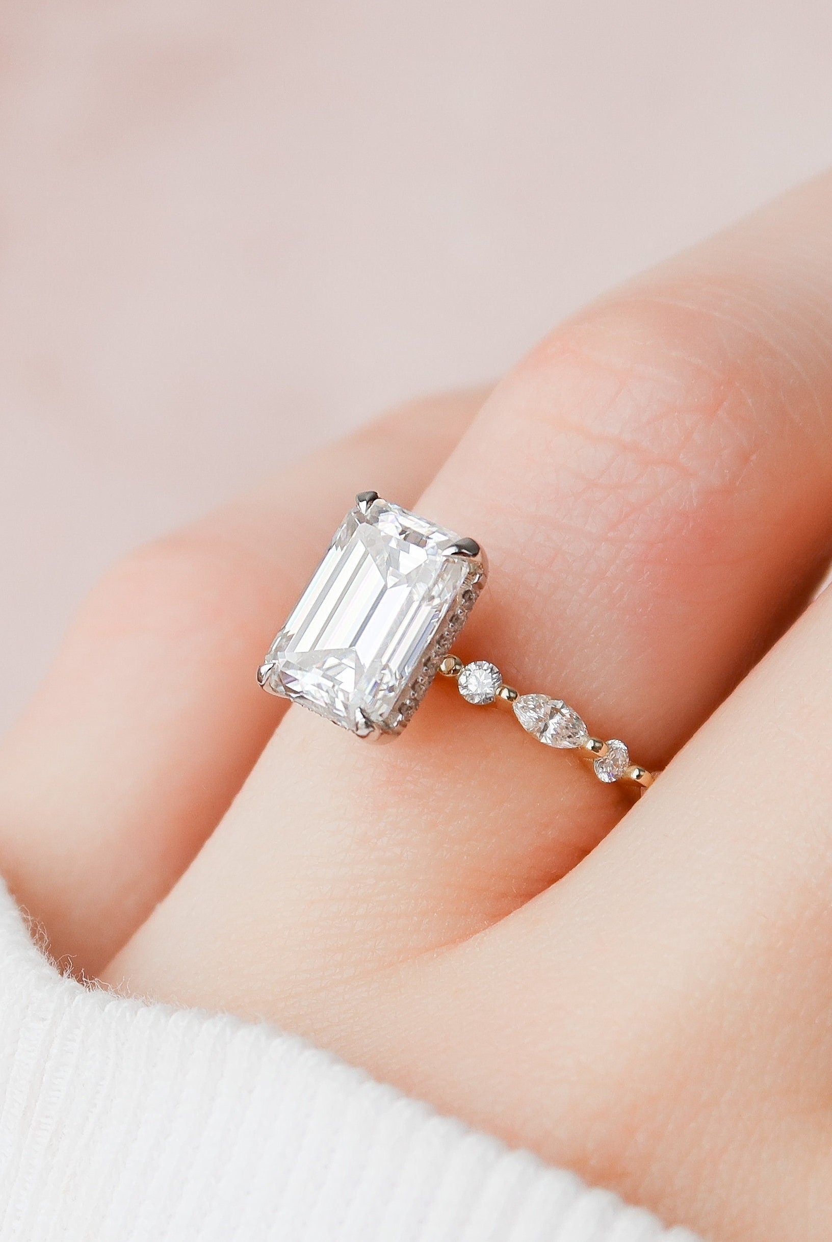 Moissanite Diamond Ring
