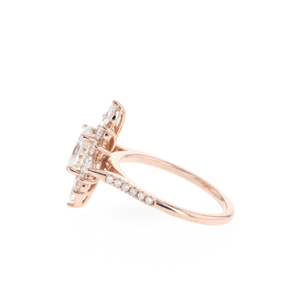 Luxury Oval Halo Ring