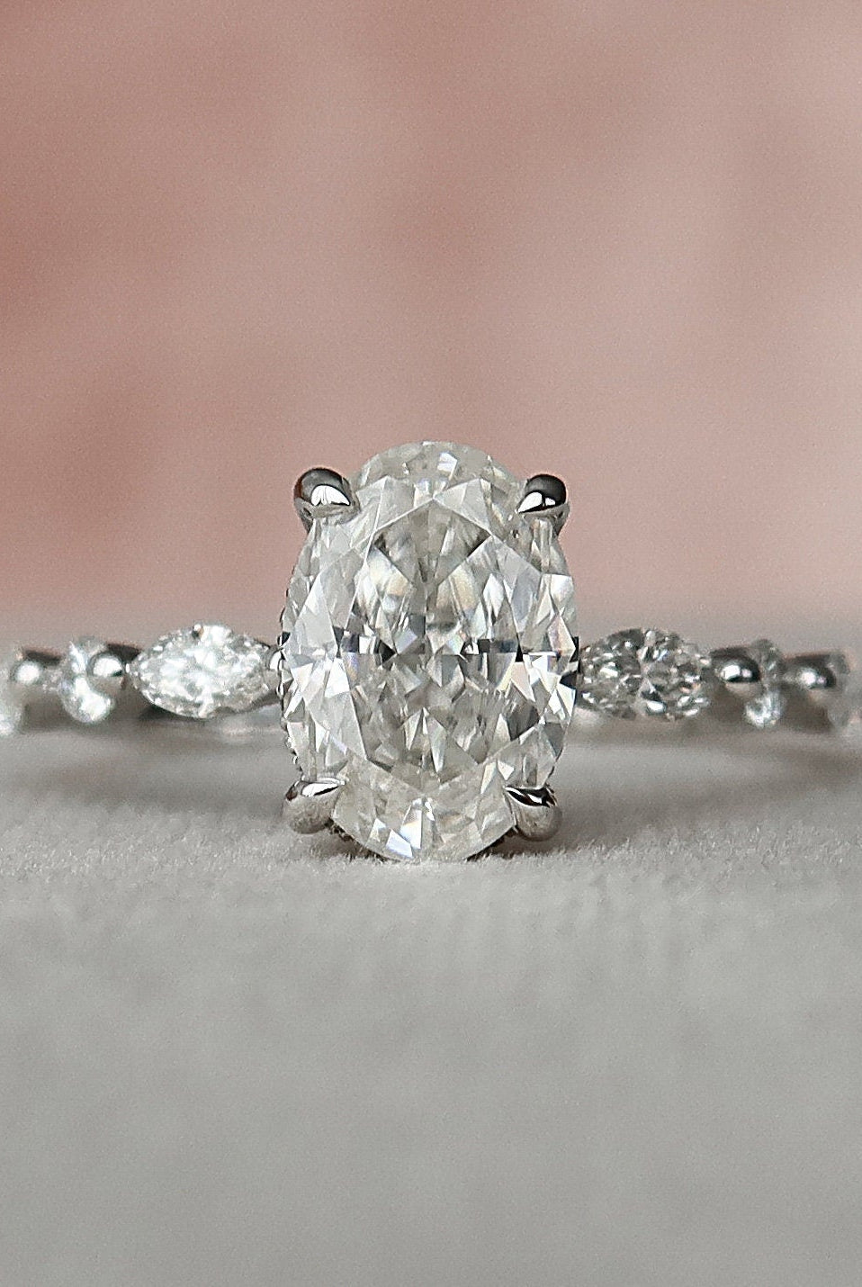 Moissanite Diamond Ring