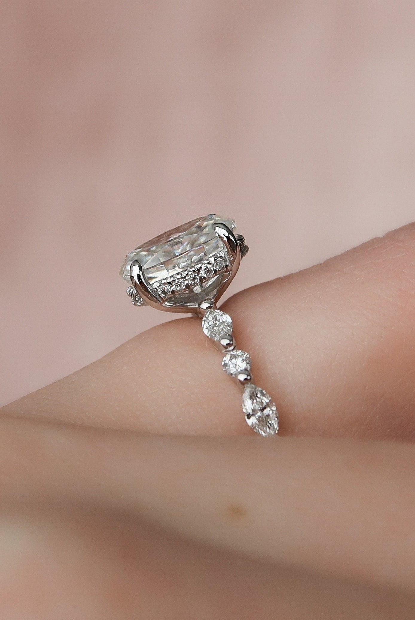 Moissanite Diamond Ring