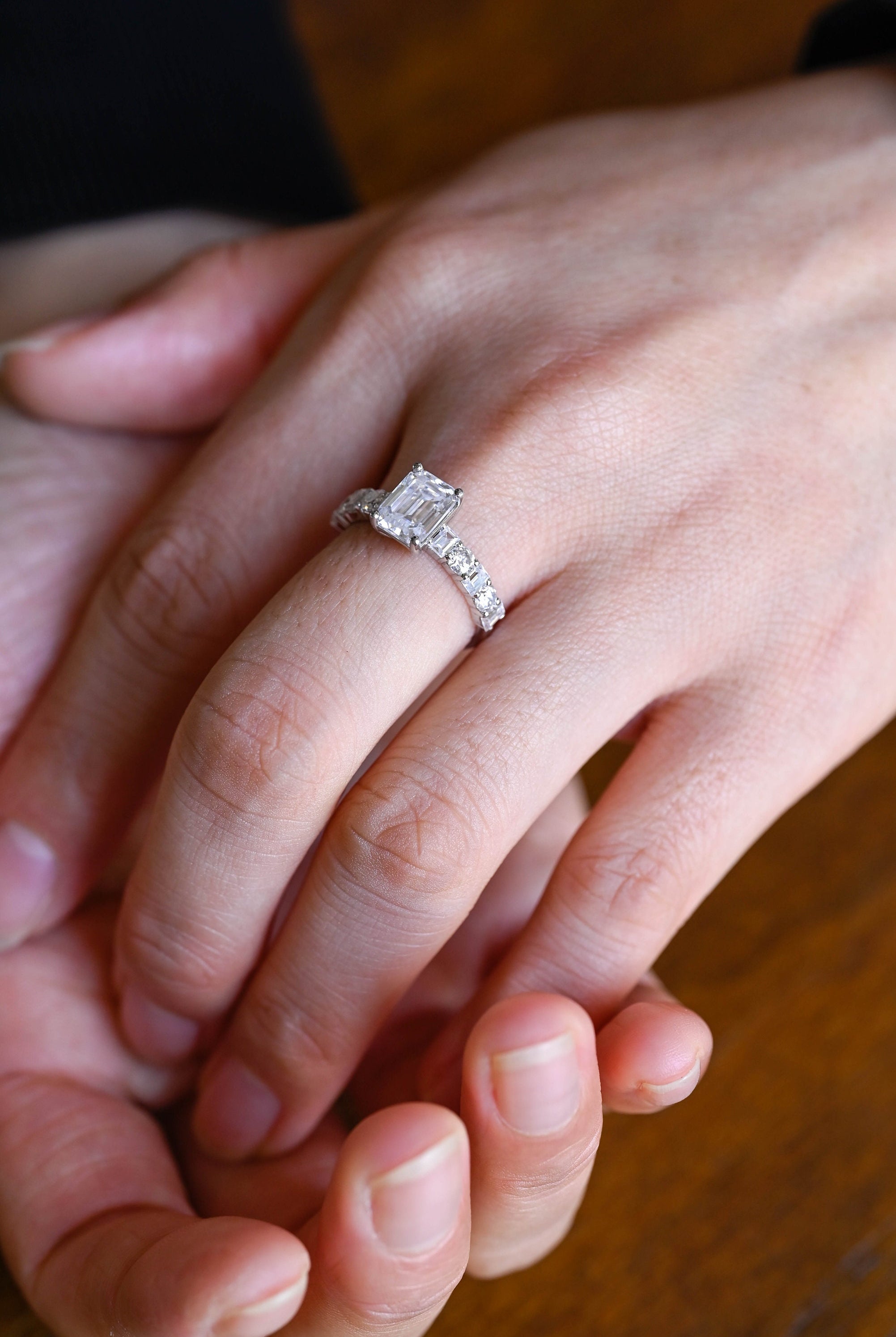 Affordable Moissanite Engagement Ring