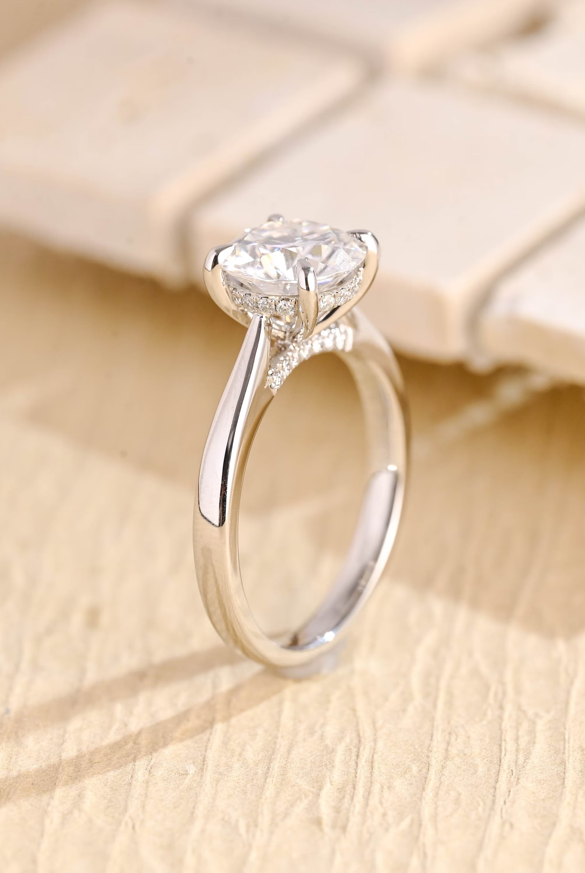 Affordable Moissanite Engagement Ring