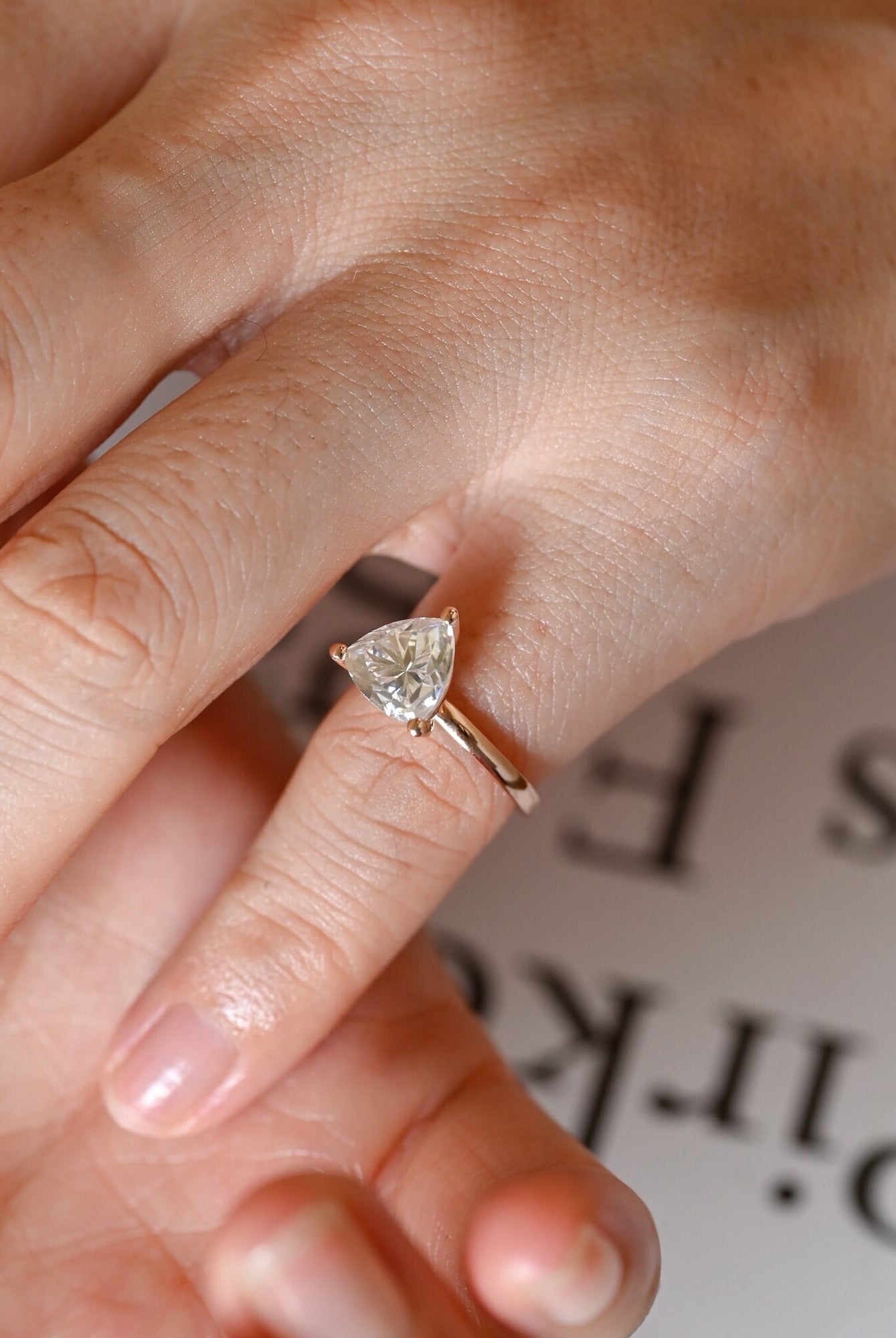 Luxury Moissanite Engagement Ring