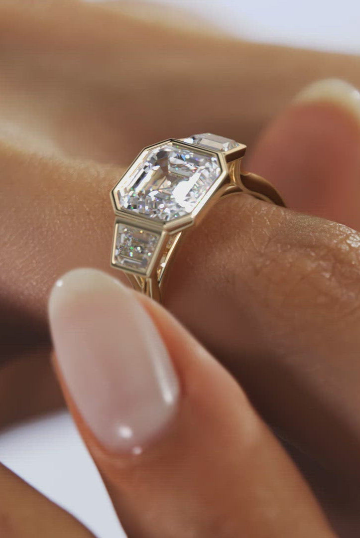 Asscher Cut Bridal Ring