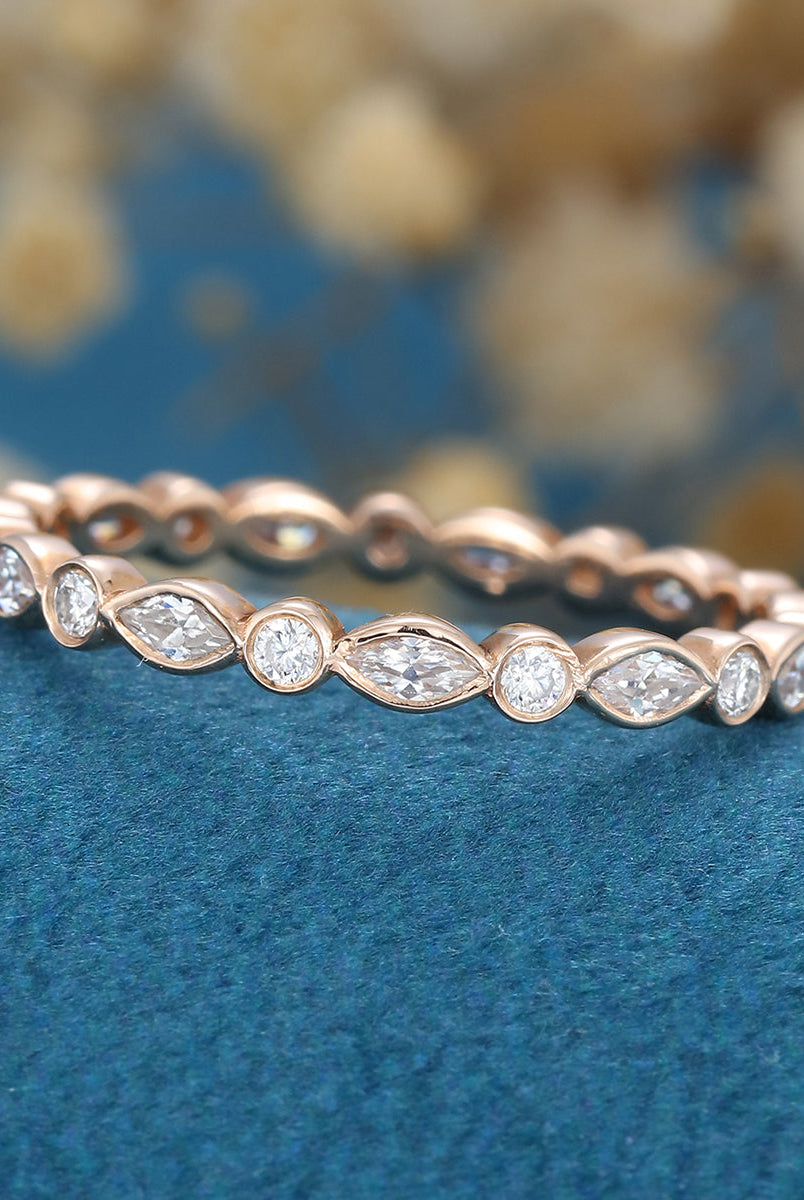 1-30-ct-round-marquise-shaped-moissanite-bezel-wedding-band