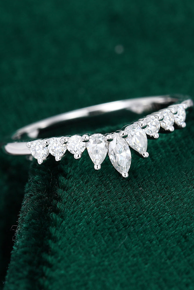 round-pear-marquise-moissanite-curved-wedding-band-2