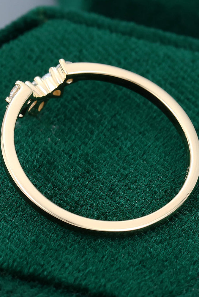 round-pear-marquise-moissanite-curved-wedding-band