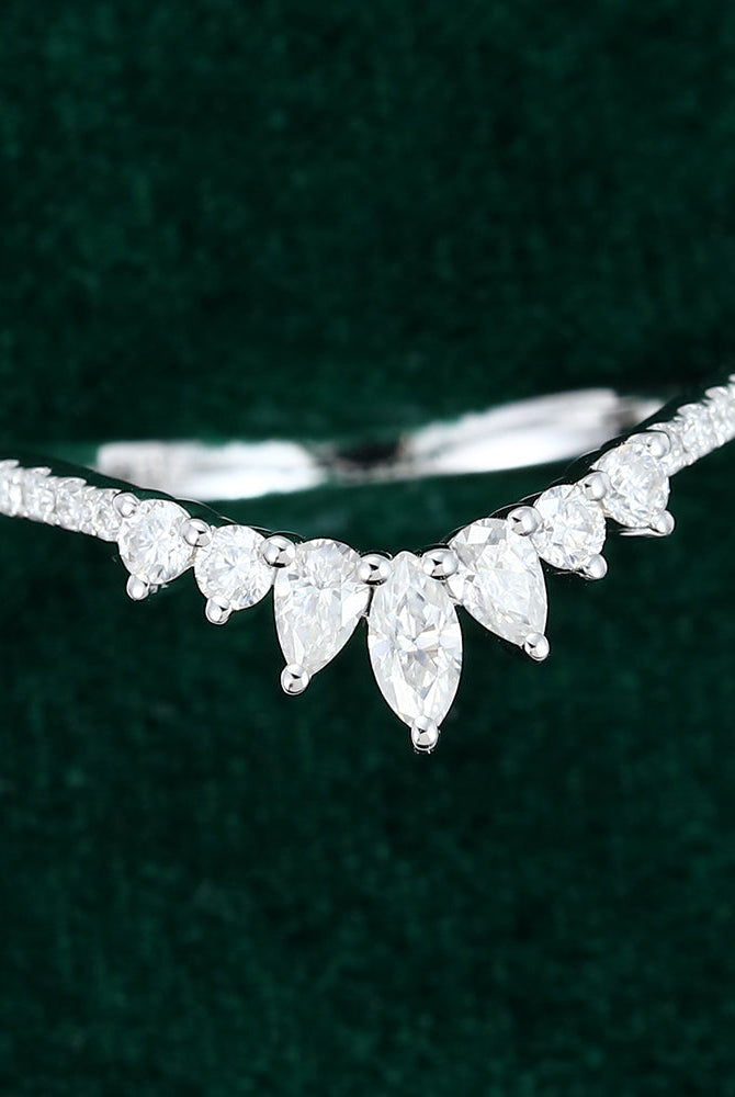 0-27-ct-round-pear-marquise-moissanite-curved-wedding-band
