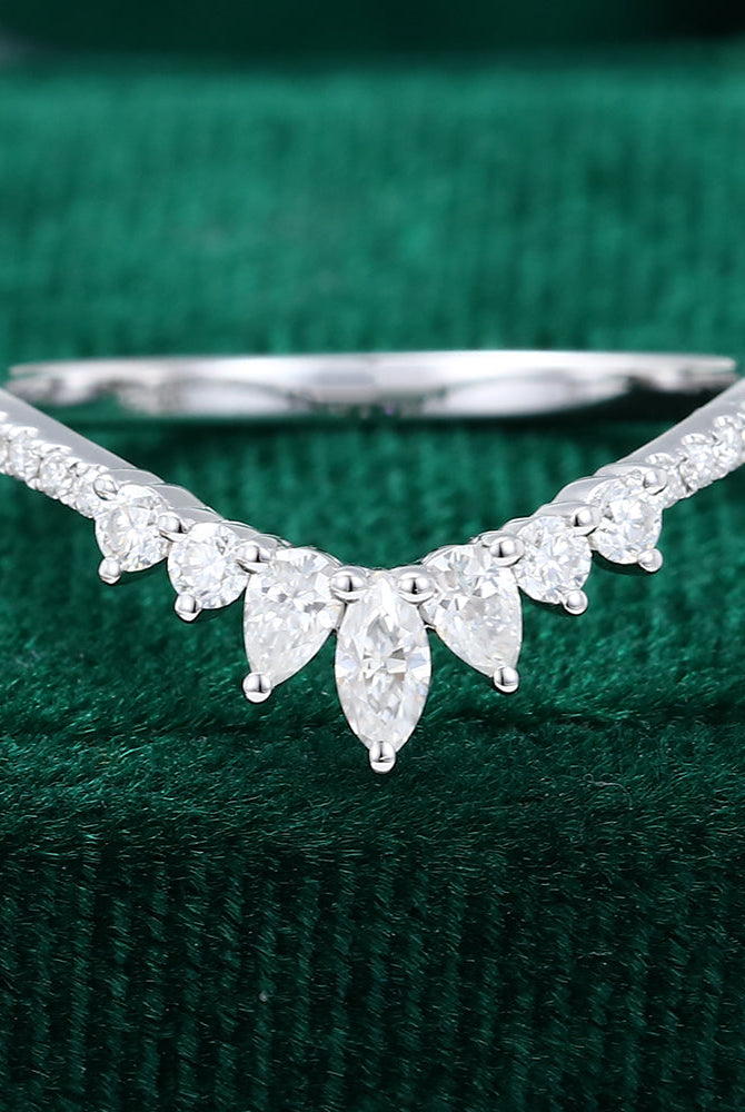 0-27-ct-round-pear-marquise-moissanite-curved-wedding-band